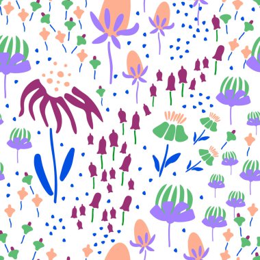 Çiçeklerle kusursuz desen