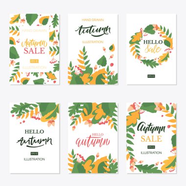 Trendy ve şık sonbahar arka plan