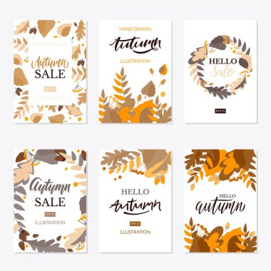 Trendy ve şık sonbahar arka plan