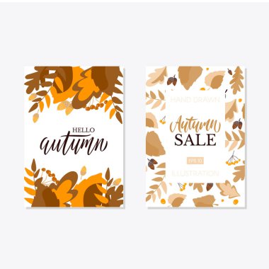 Trendy ve şık sonbahar arka plan