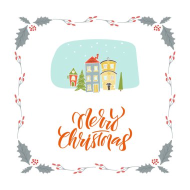 Şablon yazı Noel oyuncaklar ile tebrik kartı