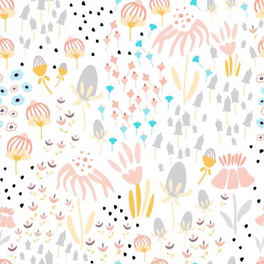 Çiçeklerle kusursuz desen