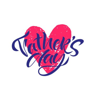 Tebrik kartı şablonu tipografi tasarımı ile mutlu babalar günü için.