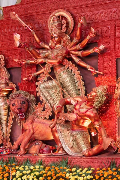 Bloard Park Durga Puja Samithi 合作社地 新德里 Puja Pandal Durga — 图库照片