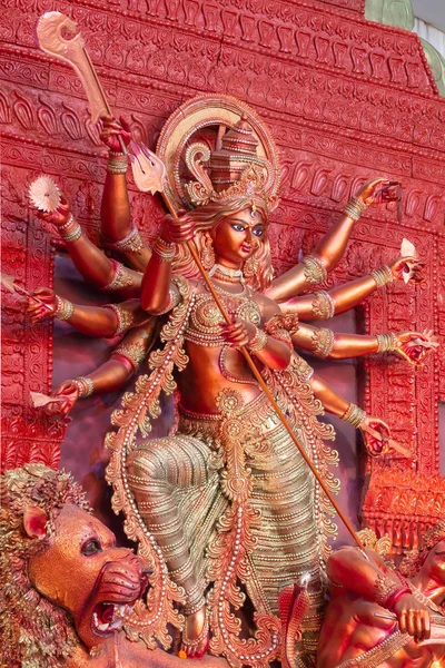 Bloard Park Durga Puja Samithi 合作社地 新德里 Puja Pandal Durga — 图库照片