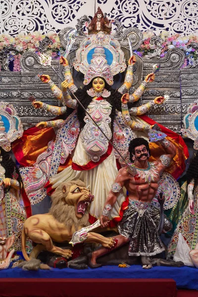 Durga Puja One Most Important Festivals India Refers All Six — Stock Photo, Image