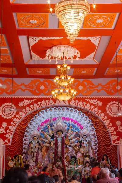 Durga Puja Also Called Durgotsava Annual Hindu Festival Indian Subcontinent — Stock Photo, Image