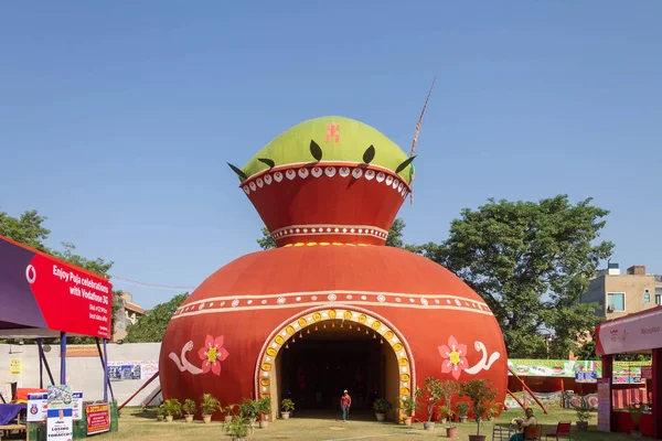 Durga Puja Även Kallad Durgotsava Årlig Hinduiska Festival Den Indiska — Stockfoto