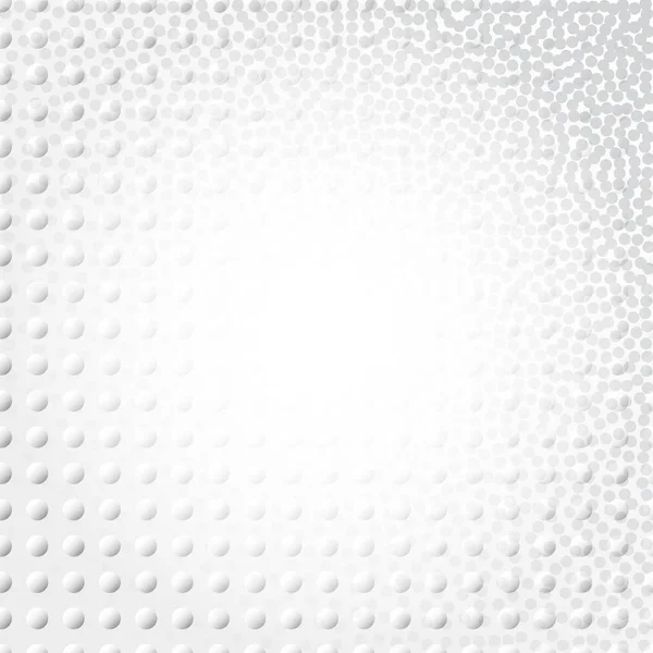 Light Halftone Futuristic Dot Sfondo Layout Web Bianco Grigio Mezzo — Vettoriale Stock