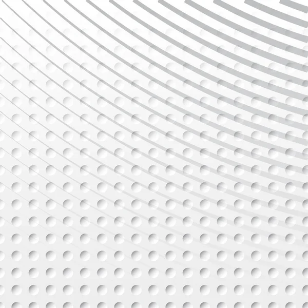 浅半色调的未来网页布局的背景 带点和梯度波的白灰色半色调图案 — 图库矢量图片