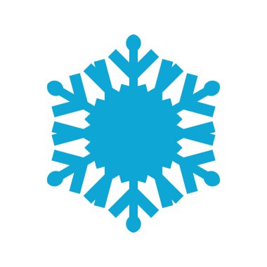 Beyaz arka plan üzerinde izole kar tanesi simgesi. Kış tasarım ve dekorasyon için Snow flake öğe. Buzdolabı vektör simge veya logosu