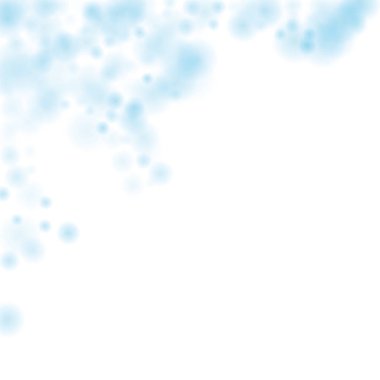 Kar taneleri ile parlak mavi arka plan. Vektör kar yağışı kış desen. Mavi kar pul illüstrasyon Noel tasarımı için