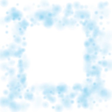 Kar taneleri ile parlak mavi arka plan. Vektör kar yağışı kış desen. Mavi kar pul illüstrasyon Noel tasarımı için