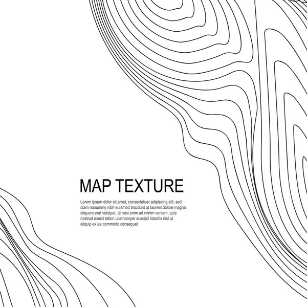 Fond Vectoriel Topographique Avec Place Pour Texte Géodésie Contouring Texture — Image vectorielle