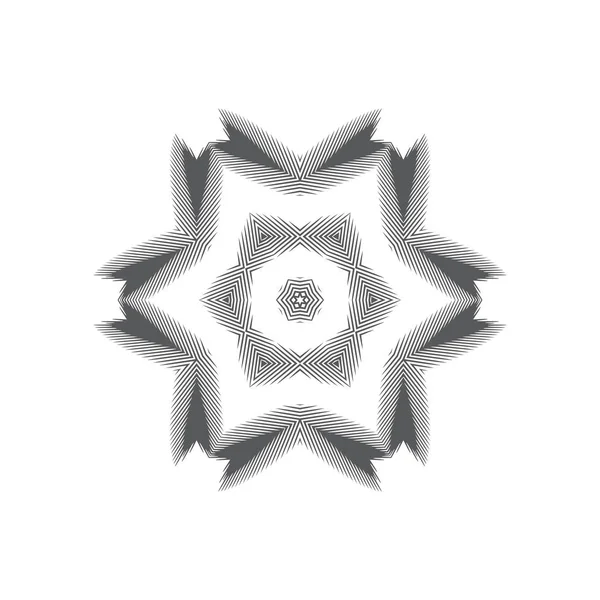 Значок Снежинки Выделен Белом Фоне Элемент Снежинки Зимнего Дизайна Декора — стоковый вектор