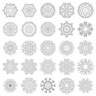Beyaz arka plan üzerinde izole kar tanesi ince çizgi simgesi. Kış tasarım ve dekorasyon için Snow flake öğe. Buzdolabı vektör simge veya logosu