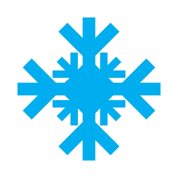 Iconos Azul Copo Nieve Aislados Sobre Fondo Blanco Elementos Copos — Vector de stock