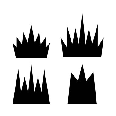 Gölge ile basit Crown simgesi. Kraliyet sembolü Diadem beyaz arka plan üzerinde izole. Taç giyme töreni vektör çizim