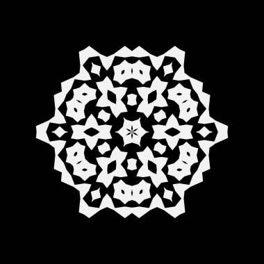 Basit kar tanesi kutsal kişilerin resmi, vektör simge veya izole logo. Snow flake öğe Noel Kış tasarımı ve yeni yıl dekorasyon için