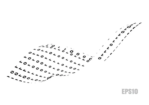 バイナリのコンピューター コード背景またはグラデーション 番号パターン データと技術の質感 サイバー デザインのマトリックス テンプレート — ストックベクタ