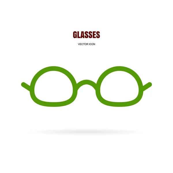 Ícone Óculos Olho Isolado Fundo Branco Óculos Sol Simples Símbolo — Vetor de Stock