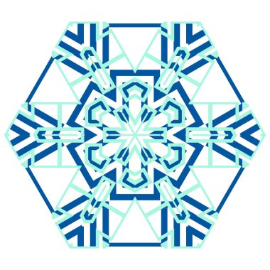 Beyaz arka plan üzerinde izole basit kar tanesi simgesi. Noel Kış tasarım ve yeni yıl dekorasyon için kar pul öğe. Buzdolabı vektör simge veya logosu