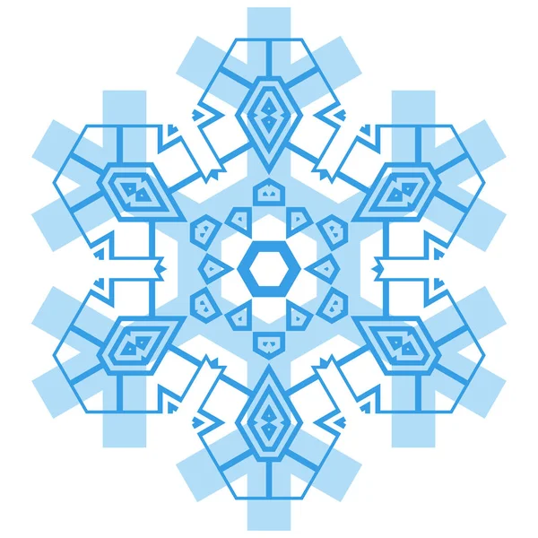 Icono Copo Nieve Simple Aislado Sobre Fondo Blanco Elemento Copo — Archivo Imágenes Vectoriales