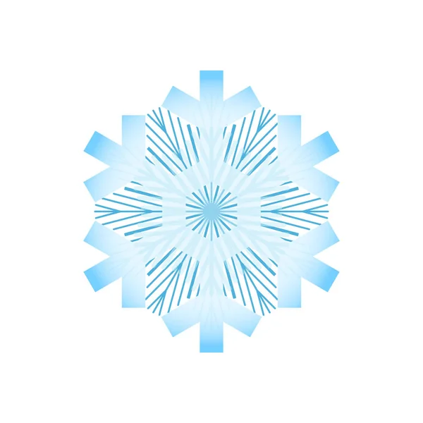 Icono Copo Nieve Simple Aislado Sobre Fondo Blanco Elemento Copo — Archivo Imágenes Vectoriales