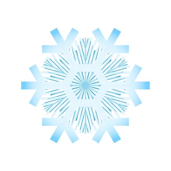 간단한 눈송이 아이콘이 배경에 크리스마스 디자인 스노우 플레이크 요소입니다 냉장고 — 스톡 벡터