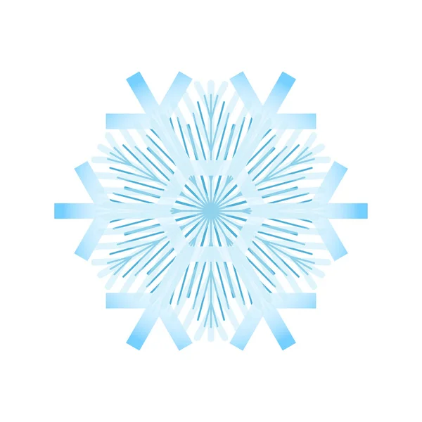 Απλό Snowflake Εικονίδιο Που Απομονώνονται Λευκό Φόντο Χιόνι Flake Στοιχείο — Διανυσματικό Αρχείο