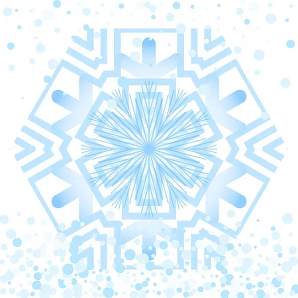 Simple Snowflake Icon Isolated White Background Snow Flake Element Christmas — Stock Vector