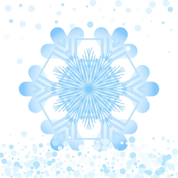 Einfaches Schneeflockensymbol Isoliert Auf Weißem Hintergrund Schneeflockenelement Für Weihnachtswinterdesign Und — Stockvektor