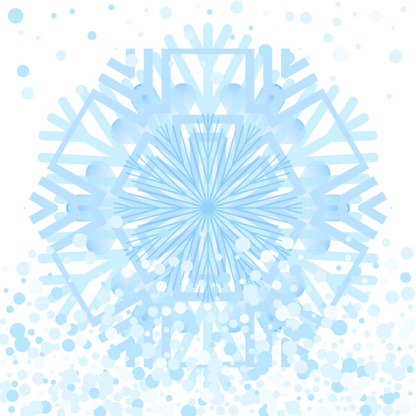 Simple snowflake icon isolated on white background. Snow flake element for Christmas winter design and New Year decoration. Refrigerator vector symbols or logo