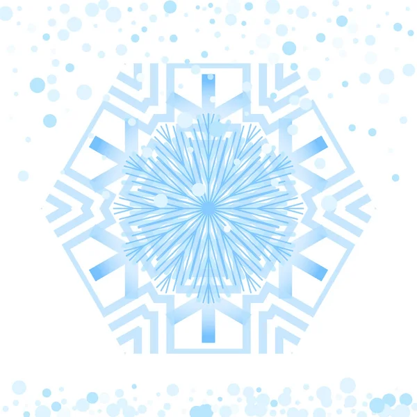 Icono Copo Nieve Simple Aislado Sobre Fondo Blanco Elemento Copo — Vector de stock