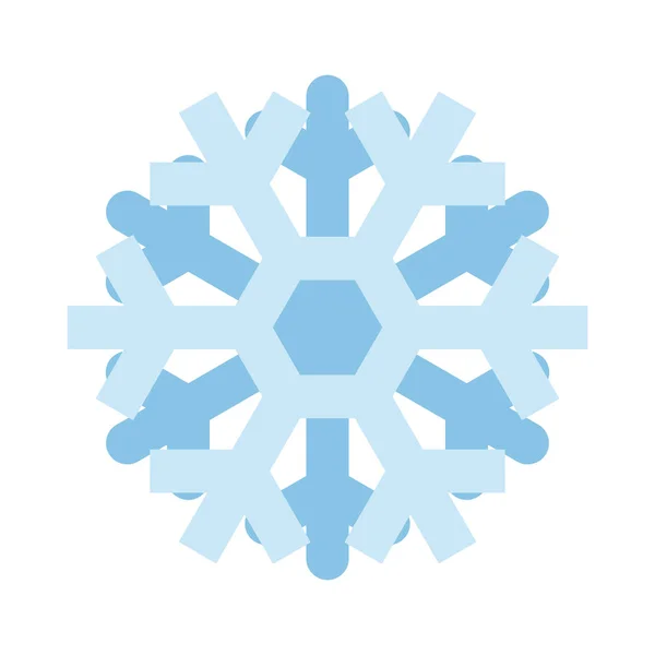 Ícone Floco Neve Simples Isolado Fundo Branco Elemento Floco Neve — Vetor de Stock