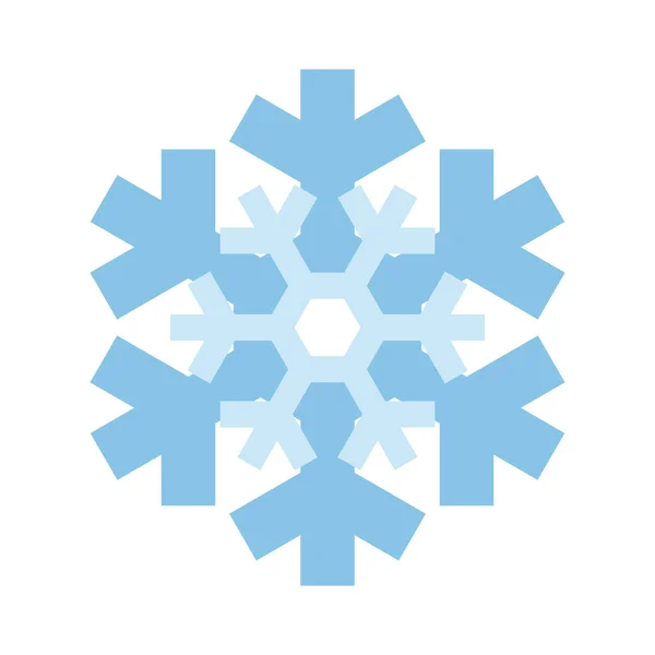 Icono Copo Nieve Simple Aislado Sobre Fondo Blanco Elemento Copo — Vector de stock