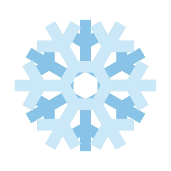 Icono Copo Nieve Simple Aislado Sobre Fondo Blanco Elemento Copo — Vector de stock