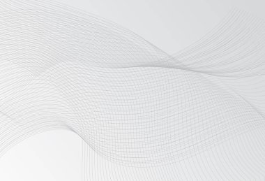 Tarafsız dalga doku hat veya web sayfası için minimal tarzda çizgili desen ince. Trendy vektör çizim üzerinde açık gri renkli, dalgalı çizgilerle