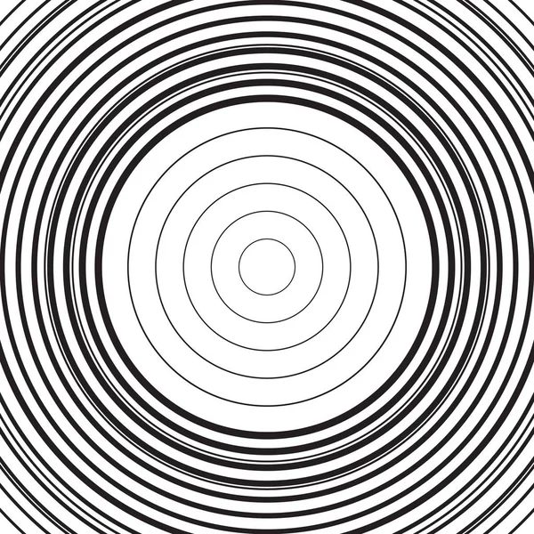 Черно Белый Концентрический Фон Круга Концепция Мойки Шторма Просто Векторная — стоковый вектор