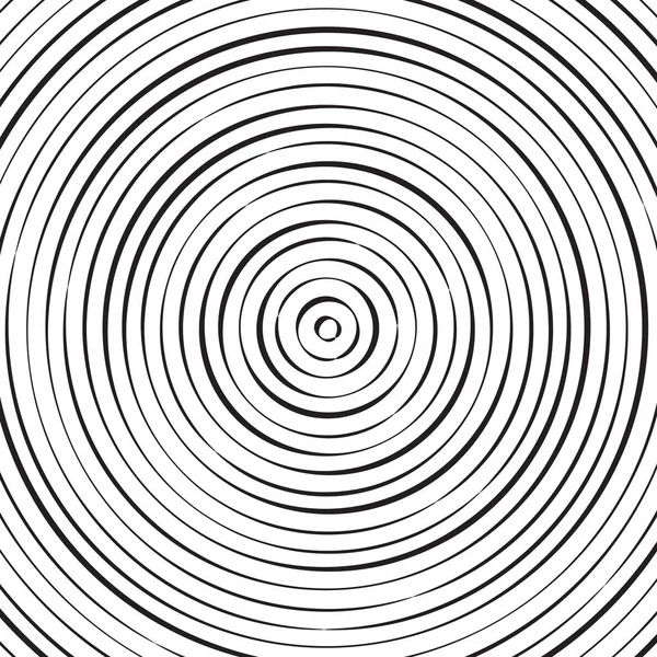 Black White Concentric Line Circle Background Wash Storm Concept Simple — Stock Vector