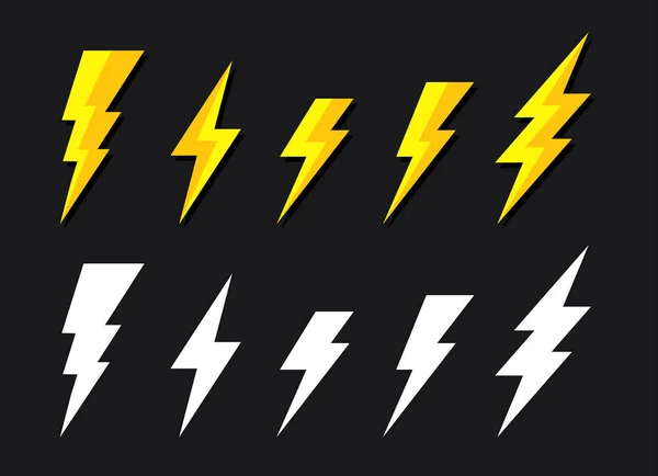 Sarı ışık grev basit vektör simge izole. Pil şarj cihazı piktogram, kavram ya da yıldırım sembolü Bolt yıldırım