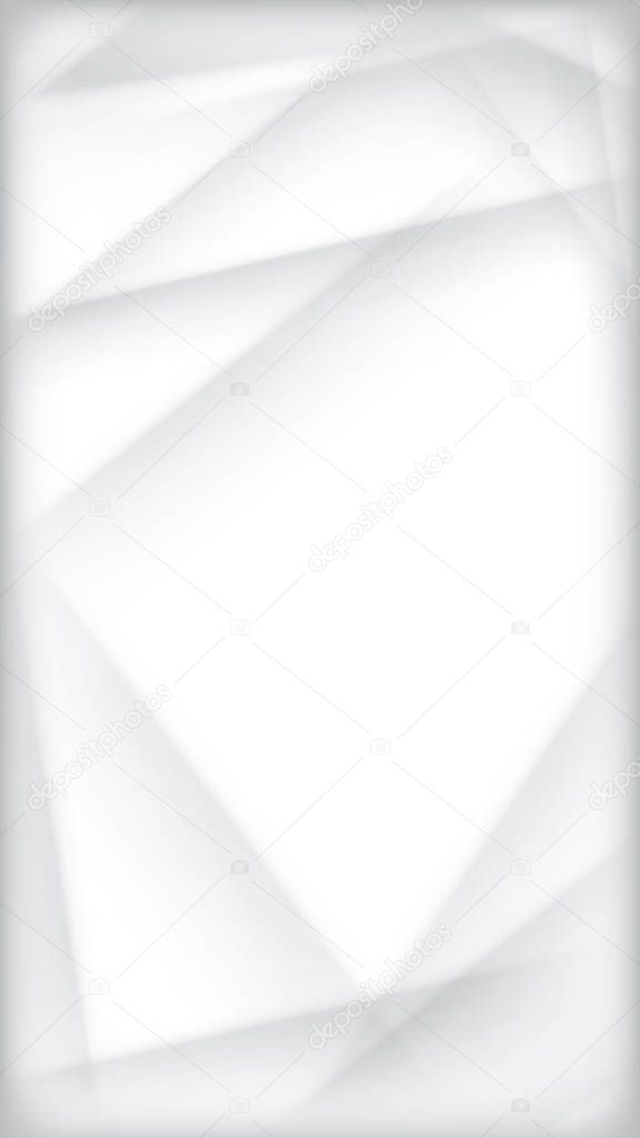Light Gray Halftone Vertical Frames for Social Media Story. White and Grey Half Tone Pattern with Shadows and Lines - Vector Illustration