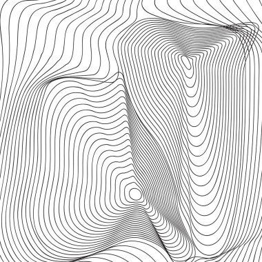 Siyah beyaz ince çizgi soyut arka plan