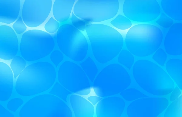 Blaues Sommerwasser mit Spiegelungen im Schwimmbad — Stockvektor