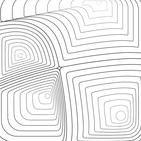 Schwarz und weiß dünne Linie abstrakten Hintergrund — Stockvektor
