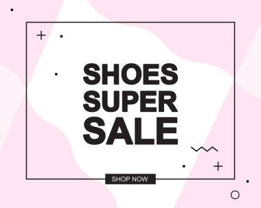 Ayakkabı Süper Satış Metni ile Reklam Afiş veya Poster