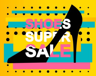 Ayakkabı Süper Satış Metni ile Reklam Afiş veya Poster
