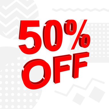 Yüzde 50 Kapalı Metin ile Reklam Banner veya Poster