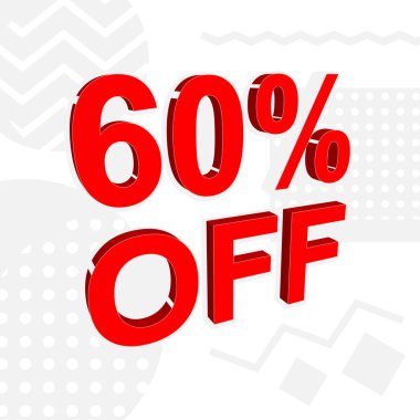 MetinDe Yüzde 60 Kapalı Reklam Afişi veya Afiş