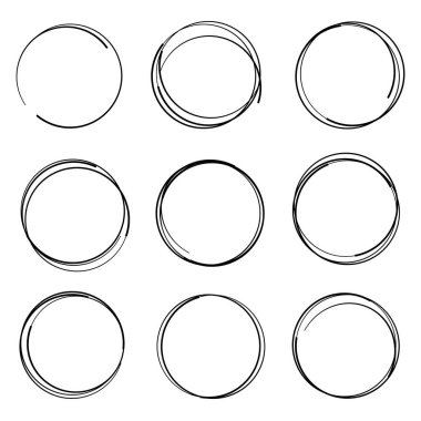El Çizilmiş Daire veya Karalama Çemberleri Koleksiyonu